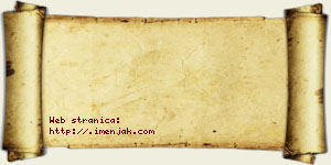 Janko Kralj vizit kartica